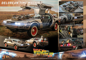 Hot Toys MMS738 1/6 Regreso al Futuro III Vehículo DeLorean Time Machine 72 cm