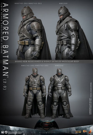 HOT TOYS MMS742D62 1/6 BATMAN V SUPERMAN: DAWN OF JUSTICE ARMORED BATMAN (2.0)