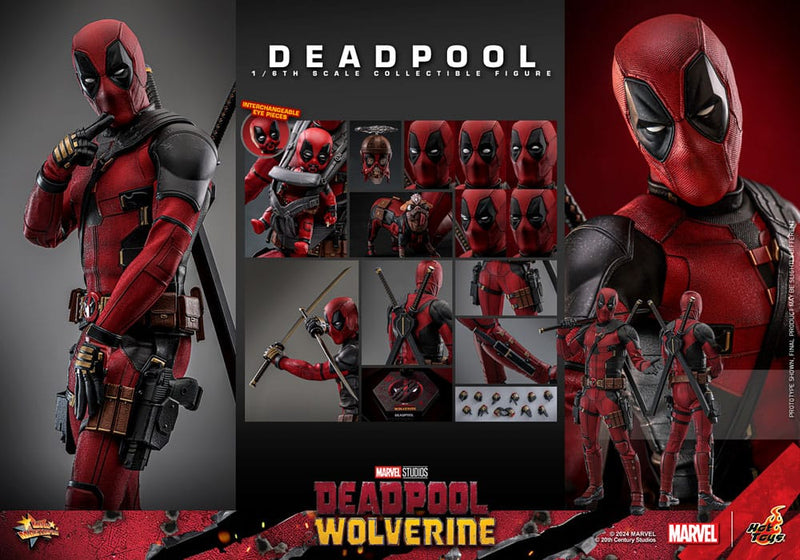 HOT TOYS Deadpool & Wolverine Movie Masterpiece Figura 1/6 Deadpool 31 cm