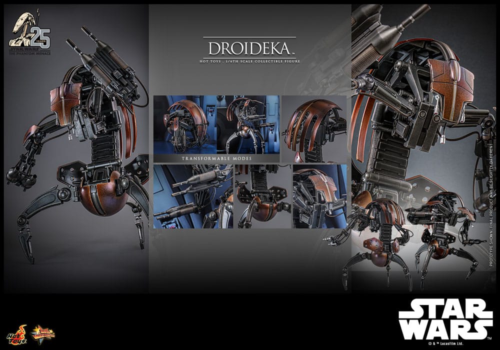 Hot Toys Star Wars Episode I Figura Movie Masterpiece 1/6 Droideka 27 cm