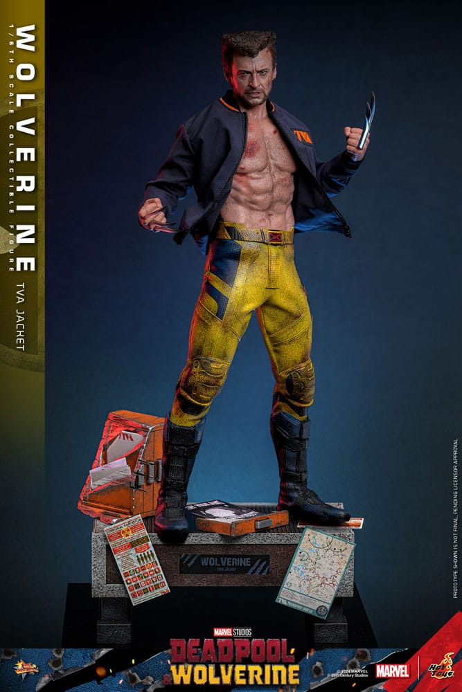 HOT TOYS Deadpool & Wolverine Movie Masterpiece Figura 1/6 Wolverine (TVA Jacket Version) 31 cm