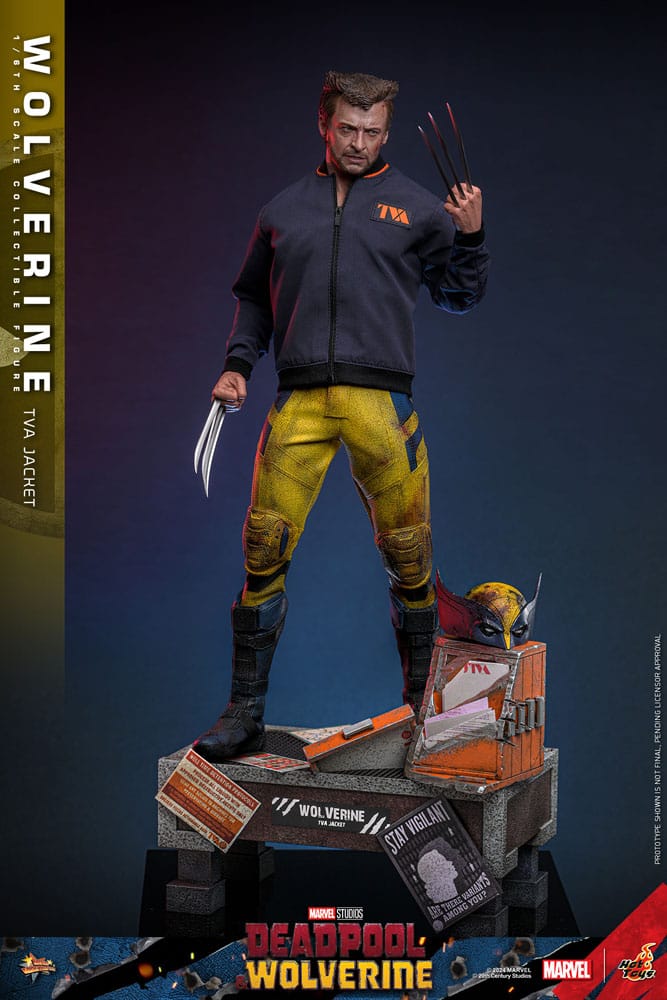 HOT TOYS Deadpool & Wolverine Movie Masterpiece Figura 1/6 Wolverine (TVA Jacket Version) 31 cm