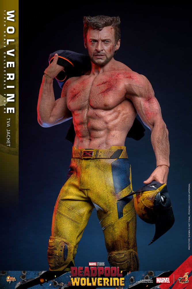 HOT TOYS Deadpool & Wolverine Movie Masterpiece Figura 1/6 Wolverine (TVA Jacket Version) 31 cm