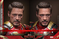 HOT TOYS Iron Man 3 Figura Movie Masterpiece Diecast 1/6 Iron Man Mark XLII (2.0) Deluxe 32 cm