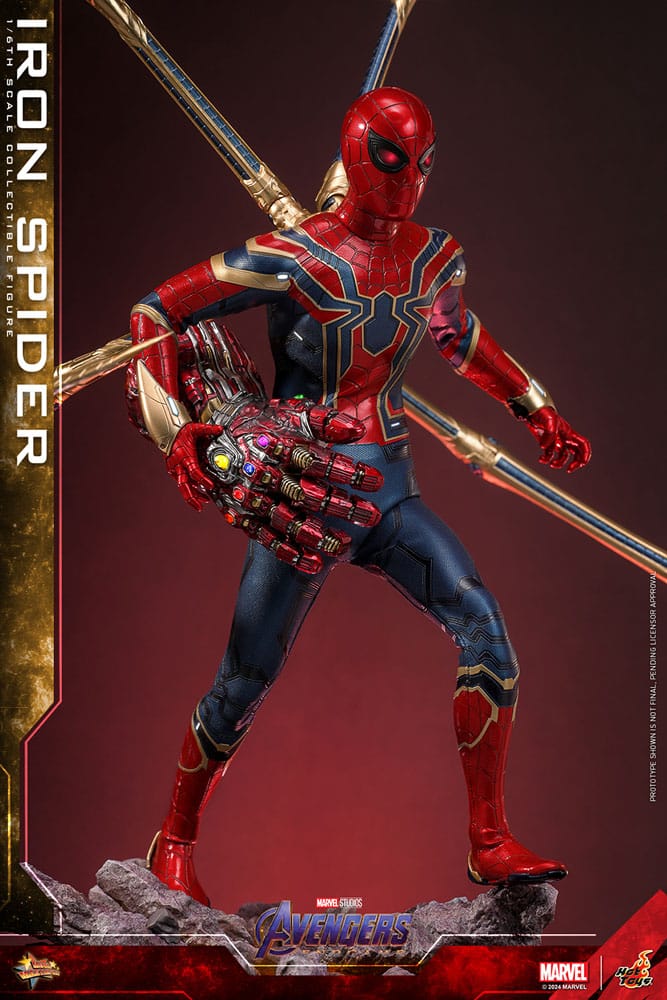 HOT TOYS Vengadores: Endgame Movie Masterpiece Figura 1/6 Iron Spider 28 cm