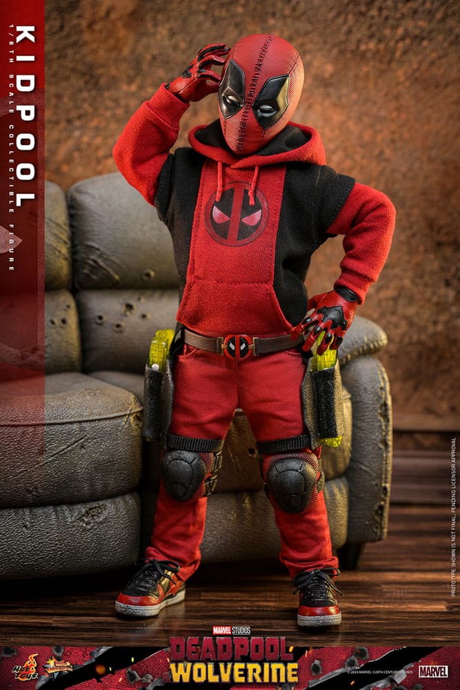 HOT TOYS Deadpool & Wolverine Movie Masterpiece Figura 1/6 Kidpool 22 cm