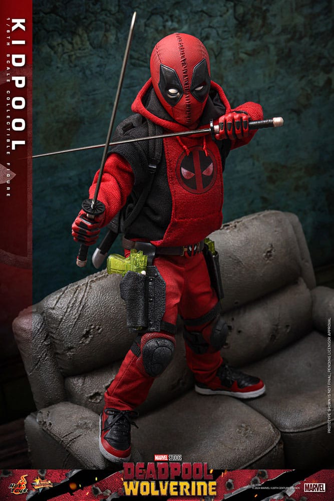 HOT TOYS Deadpool & Wolverine Movie Masterpiece Figura 1/6 Kidpool 22 cm