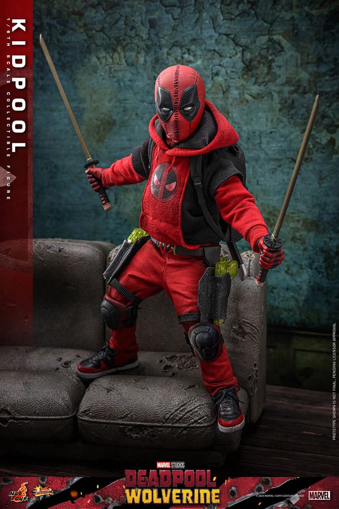 HOT TOYS Deadpool & Wolverine Movie Masterpiece Figura 1/6 Kidpool 22 cm