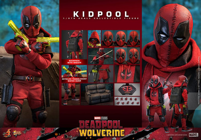 HOT TOYS Deadpool & Wolverine Movie Masterpiece Figura 1/6 Kidpool 22 cm