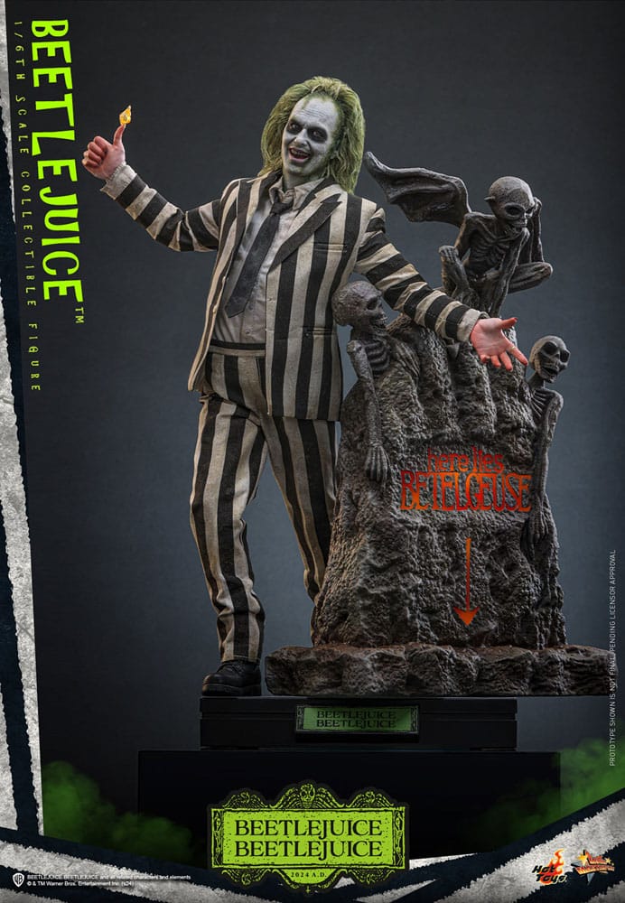 HOT TOYS Beetlejuice Beetlejuice Movie Masterpiece Figura 1/6 Beetlejuice 30 cm