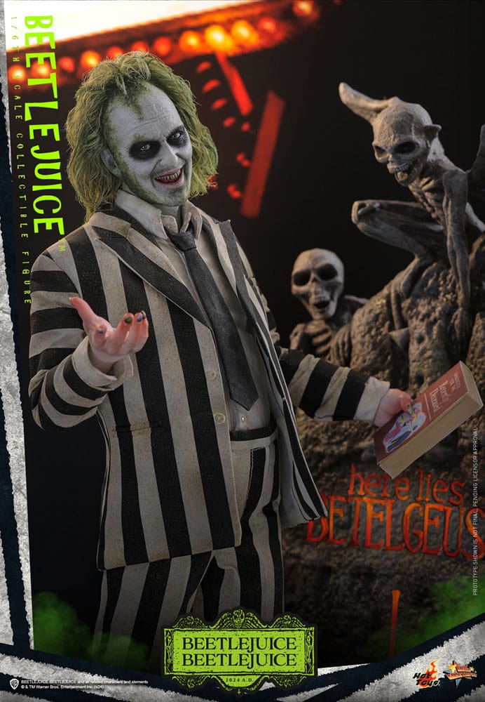 HOT TOYS Beetlejuice Beetlejuice Movie Masterpiece Figura 1/6 Beetlejuice 30 cm