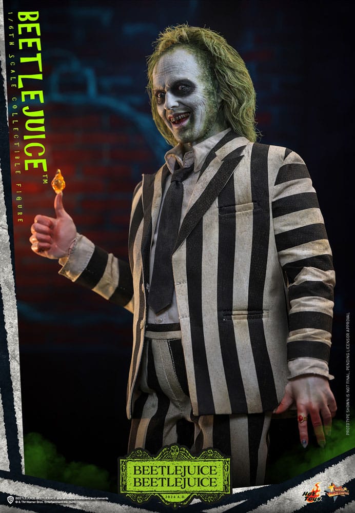 HOT TOYS Beetlejuice Beetlejuice Movie Masterpiece Figura 1/6 Beetlejuice 30 cm