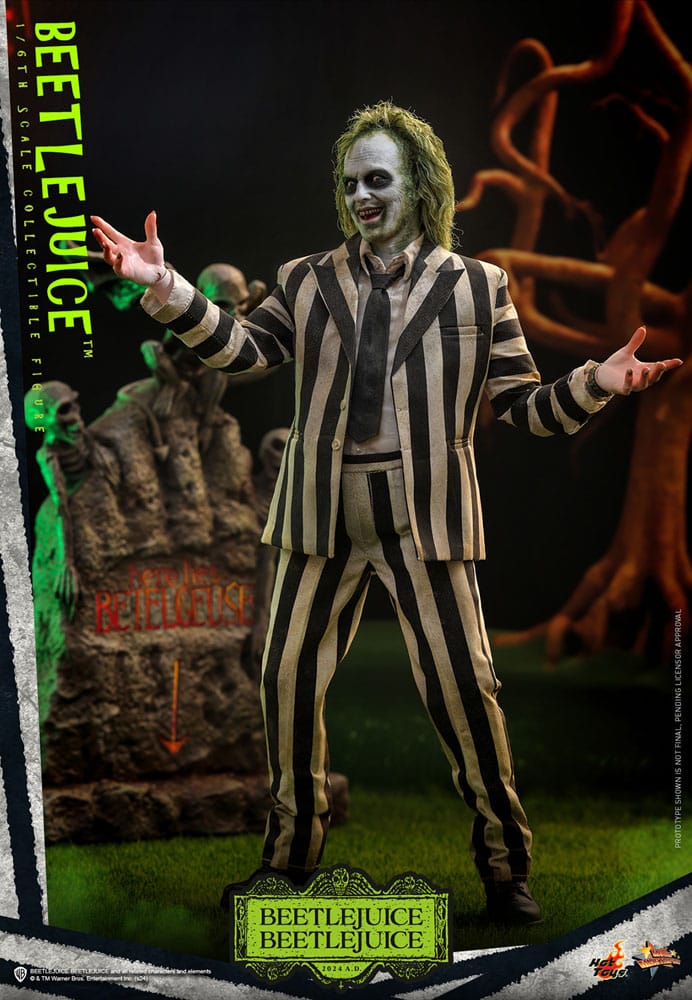 HOT TOYS Beetlejuice Beetlejuice Movie Masterpiece Figura 1/6 Beetlejuice 30 cm