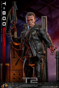 HOT TOYS Terminator 2 Figura 1/6 Movie Masterpiece T-800 Battle Damaged Version 2.0 32 cm