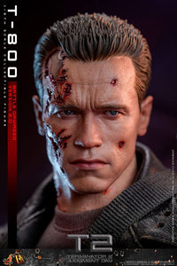 HOT TOYS Terminator 2 Figura 1/6 Movie Masterpiece T-800 Battle Damaged Version 2.0 32 cm