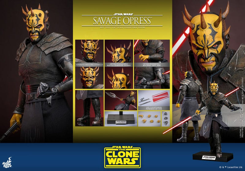 HOT TOYS Star Wars: The Clone Wars Figura 1/6 Savage Opress 34 cm