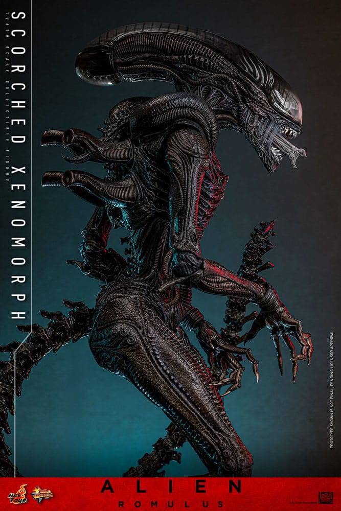 HOT TOYS Alien: Romulus Figura Movie Masterpiece 1/6 Scorched Xenomorph 44 cm