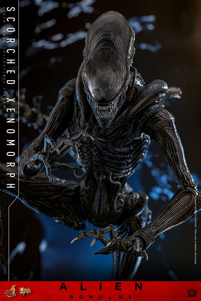 HOT TOYS Alien: Romulus Figura Movie Masterpiece 1/6 Scorched Xenomorph 44 cm