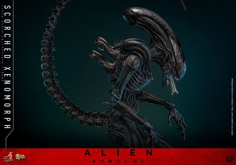 HOT TOYS Alien: Romulus Figura Movie Masterpiece 1/6 Scorched Xenomorph 44 cm