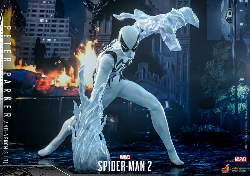 HOT TOYS Spider-Man 2 Figura Video Game Masterpiece 1/6 Peter Parker (Anti-Venom Suit) 30 cm