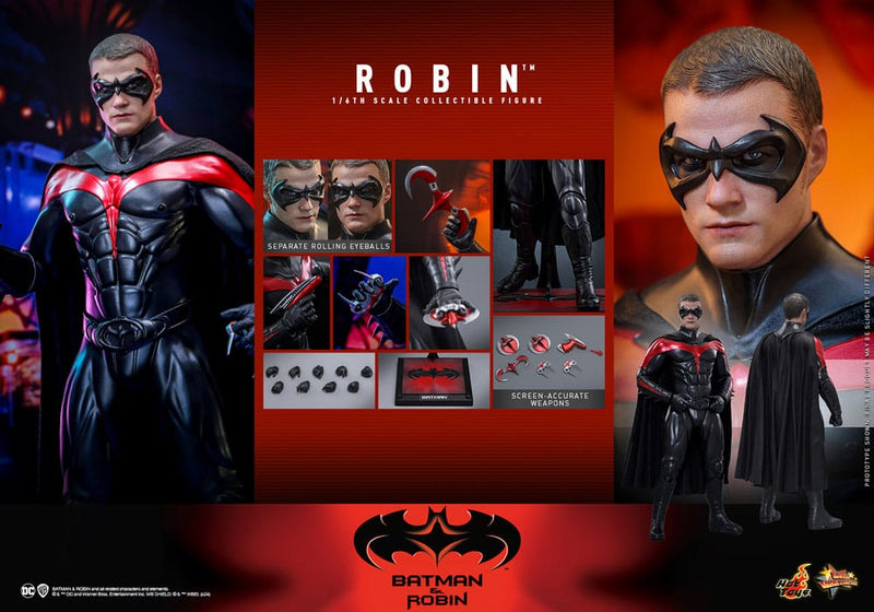 HOT TOYS Batman y Robin Figura Movie Masterpiece 1/6 Robin 30 cm