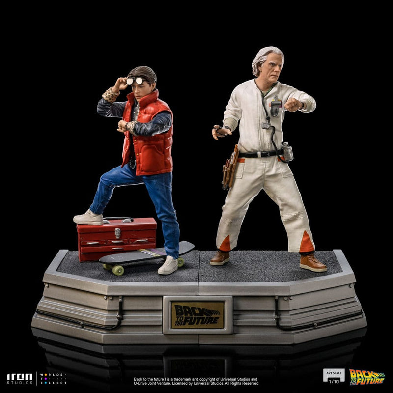 Iron Studios Regreso al Futuro Estatua 1/10 Art Scale Doc Brown 22 cm