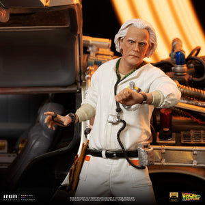 Iron Studios Regreso al Futuro Estatua 1/10 Art Scale DeLorean Full Set 23 cm