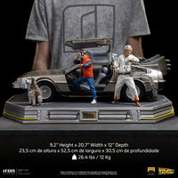 Iron Studios Regreso al Futuro Estatua 1/10 Art Scale DeLorean Full Set 23 cm