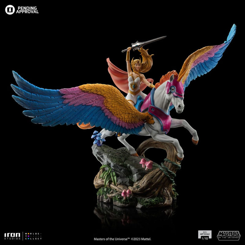 Iron Studios Masters of the Universe Estatua BDS Art Scale 1/10 She-Ra and Swiftwind 42 cm