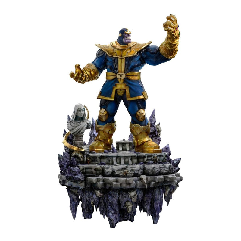 Iron Studios Marvel Estatua Deluxe BDS Art Scale 1/10 Thanos Infinity Gaunlet Diorama 42 cm