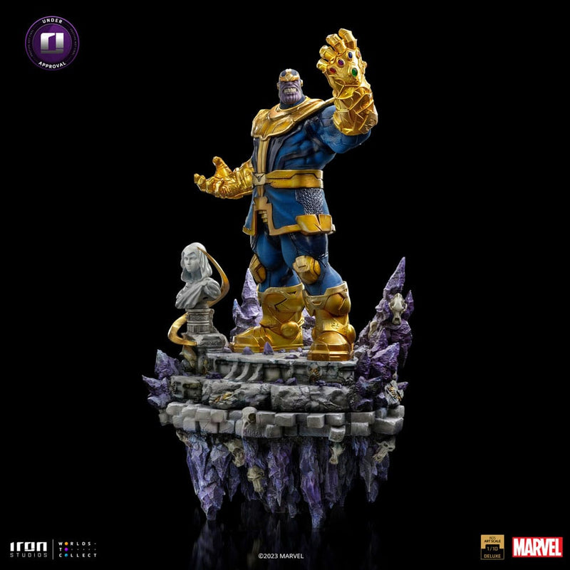 Iron Studios Marvel Estatua Deluxe BDS Art Scale 1/10 Thanos Infinity Gaunlet Diorama 42 cm