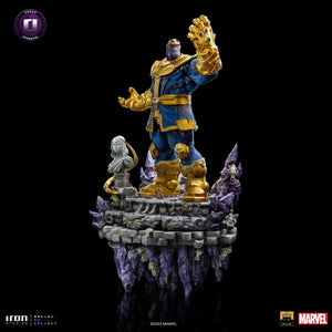 Iron Studios Marvel Estatua Deluxe BDS Art Scale 1/10 Thanos Infinity Gaunlet Diorama 42 cm