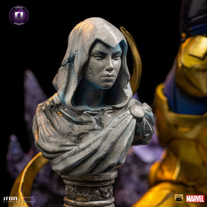 Iron Studios Marvel Estatua Deluxe BDS Art Scale 1/10 Thanos Infinity Gaunlet Diorama 42 cm