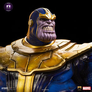 Iron Studios Marvel Estatua Deluxe BDS Art Scale 1/10 Thanos Infinity Gaunlet Diorama 42 cm