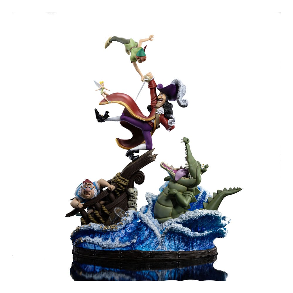 Iron Studios Disney Estatua 1/10 Deluxe Art Scale Peter Pan vs. Hook 42 cm
