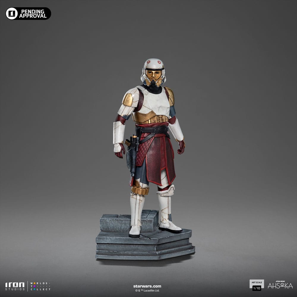 Iron Studios Star Wars Ahsoka Estatua 1/10 Art Scale Captain Enoch 22 cm