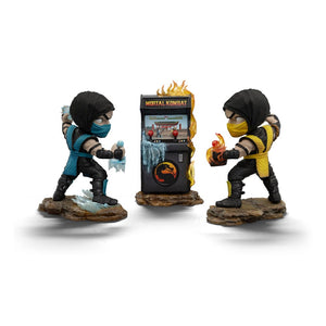 IRON STUDIOS Mortal Kombat Minifiguras Mini Co. PVC Scorpion vs. Subzero Arcade Set 15 cm