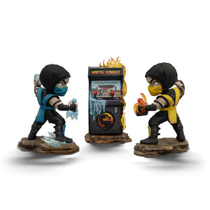 IRON STUDIOS Mortal Kombat Minifiguras Mini Co. PVC Scorpion vs. Subzero Arcade Set 15 cm