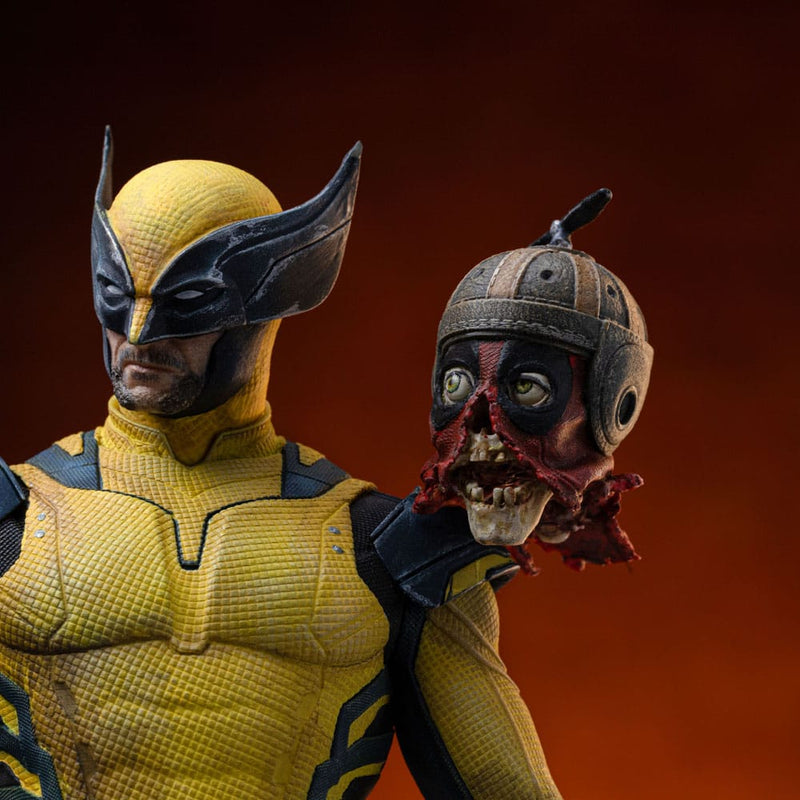 IRON STUDIOS Deadpool 3 Estatua 1/10 Art Scale Wolverine & Headpool 22 cm