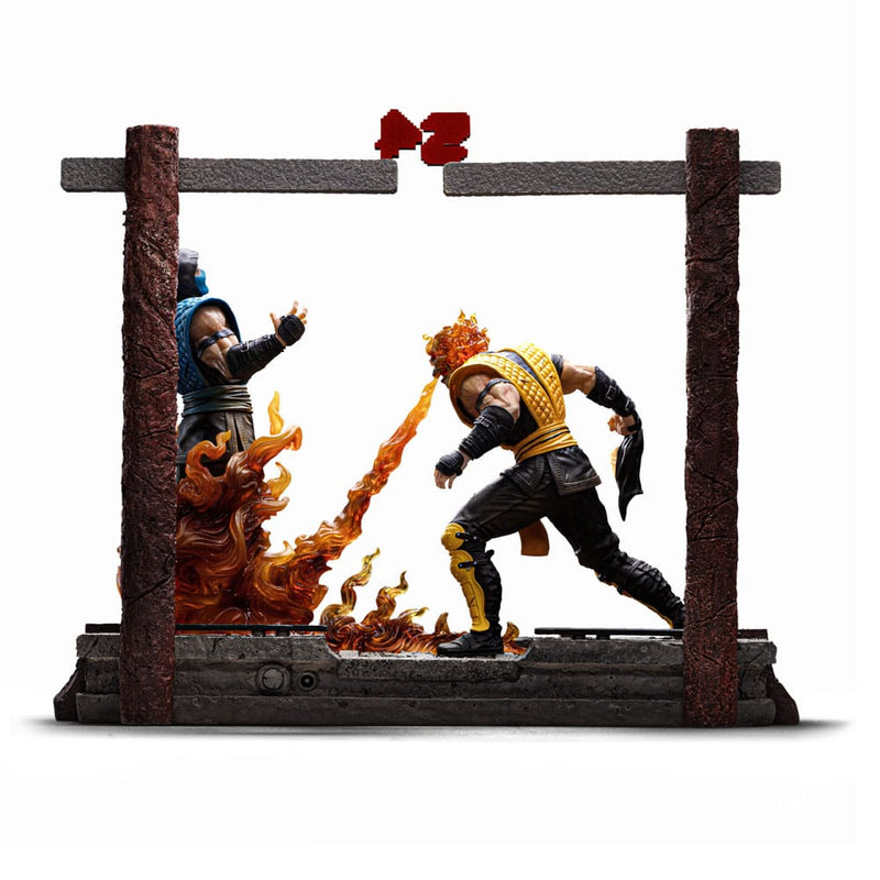 IRON STUDIOS Mortal Kombat Estatua 1/10 Deluxe Art Scale Scorpion Fatality 27 cm