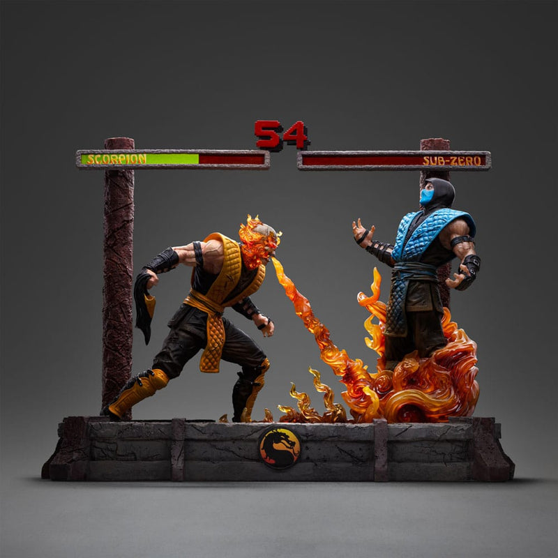 IRON STUDIOS Mortal Kombat Estatua 1/10 Deluxe Art Scale Scorpion Fatality 27 cm