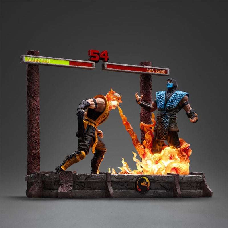 IRON STUDIOS Mortal Kombat Estatua 1/10 Deluxe Art Scale Scorpion Fatality 27 cm