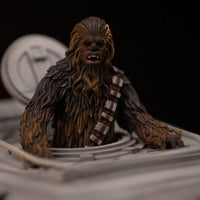 IRON STUDIOS Star Wars Estatua 1/20 Demi Art Scale AT-ST and Chewbacca 53 cm