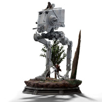 IRON STUDIOS Star Wars Estatua 1/20 Demi Art Scale AT-ST and Chewbacca 53 cm