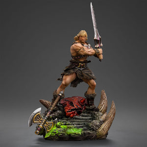 IRON STUDIOS Masters of the Universe Estatua 1/10 Deluxe Art Scale He-Man Unleashed 34 cm