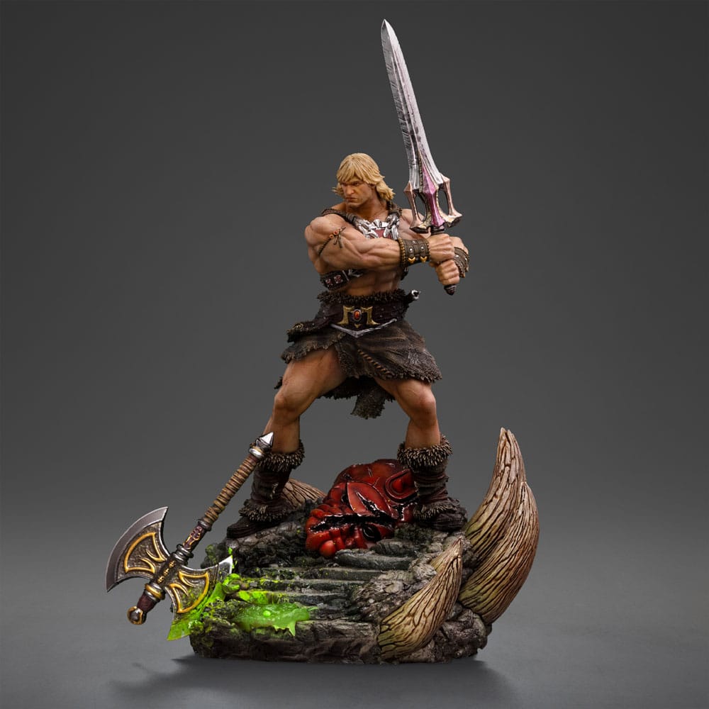 IRON STUDIOS Masters of the Universe Estatua 1/10 Deluxe Art Scale He-Man Unleashed 34 cm