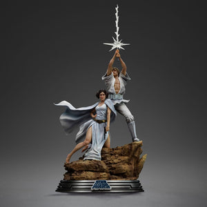 IRON STUDIOS Estatua 1/10 Deluxe Art Scale Luke and Leia 41 cm