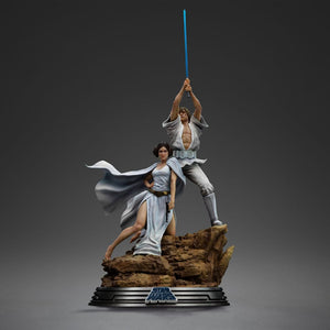 IRON STUDIOS Estatua 1/10 Deluxe Art Scale Luke and Leia 41 cm