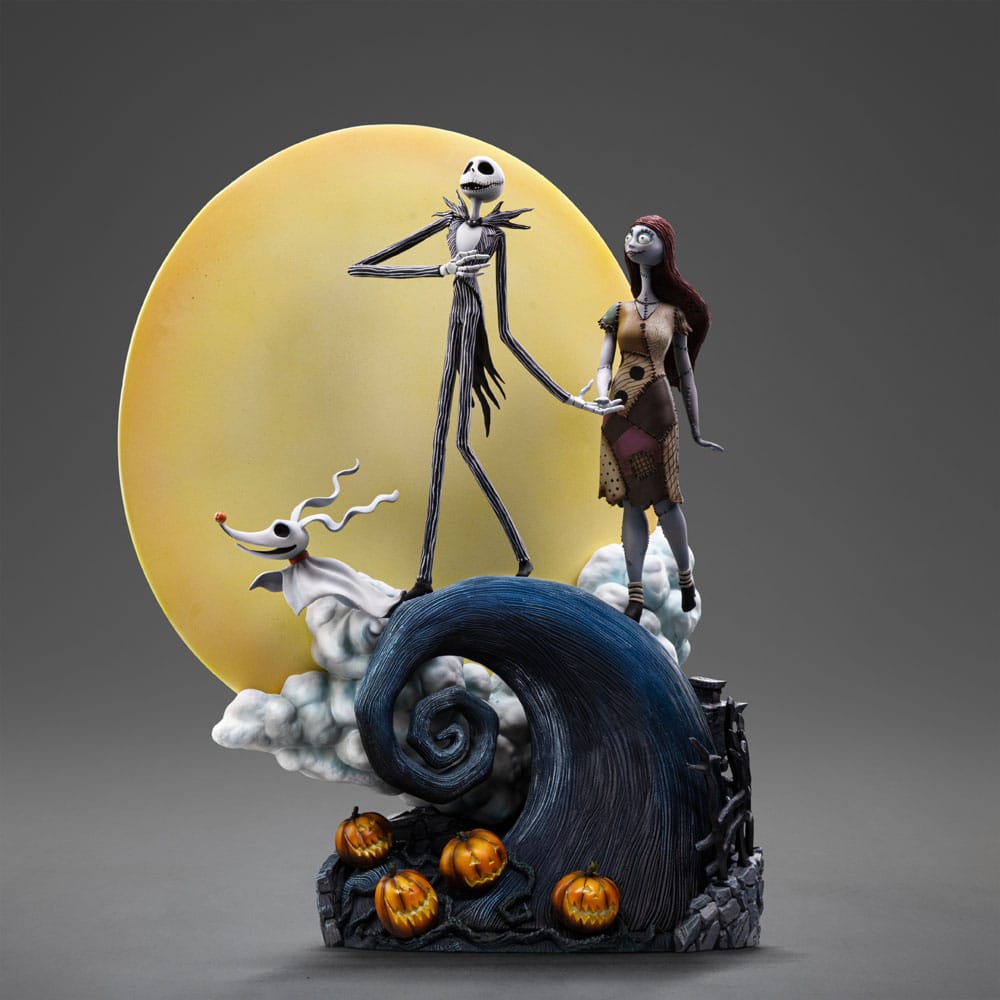 IRON STUDIOS Pesadilla antes de Navidad Estatua 1/10 Deluxe Art Scale Jack and Sally 39 cm