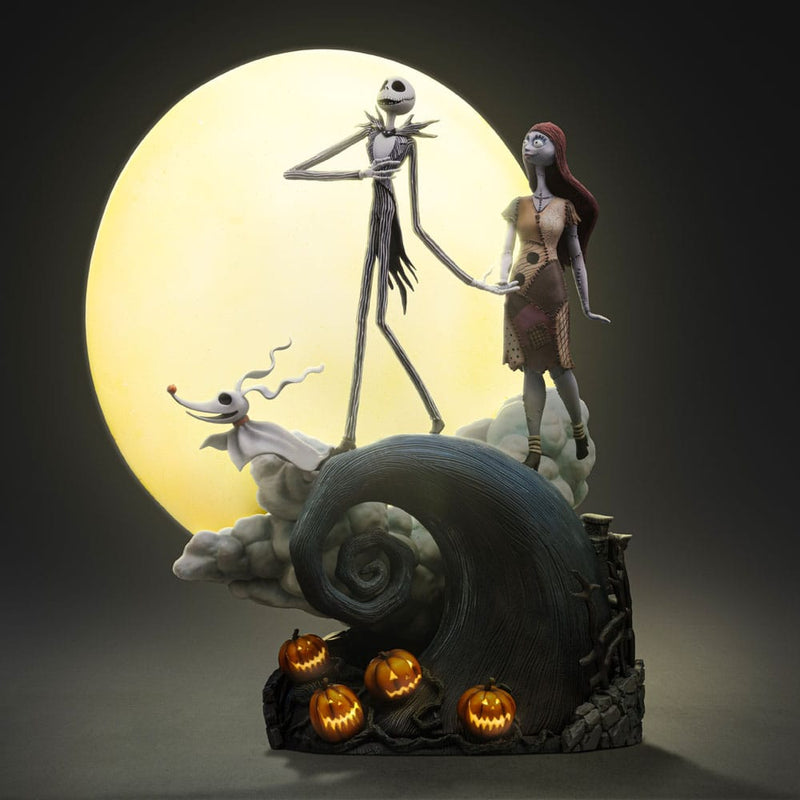 IRON STUDIOS Pesadilla antes de Navidad Estatua 1/10 Deluxe Art Scale Jack and Sally 39 cm